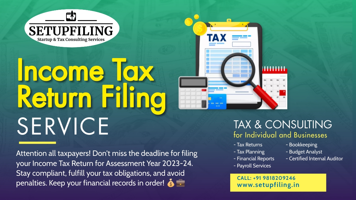 File Tax Return for A.Y. 202425 Due Date 31st July