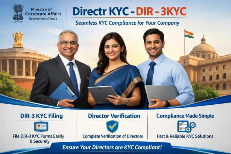 DIR 3 KYC –Online Director KYC Filing 14 director kyc, dir-3 kyc