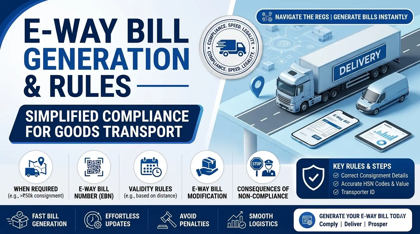 E-Way Bill generation and rules overview