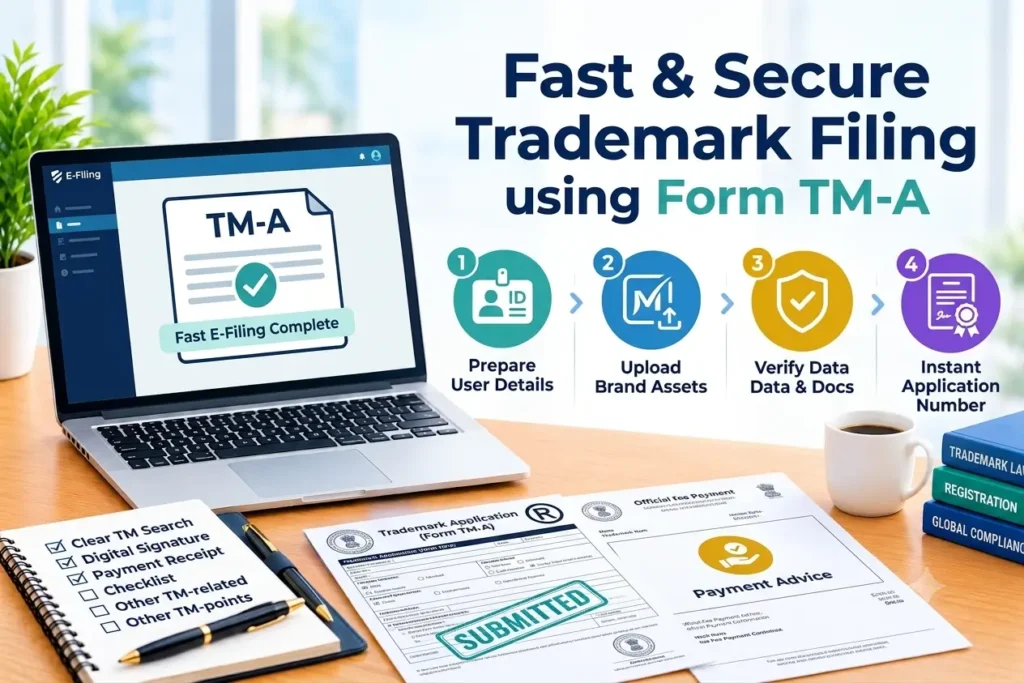 Fast Trademark Application Filing (Form TM-A) in India