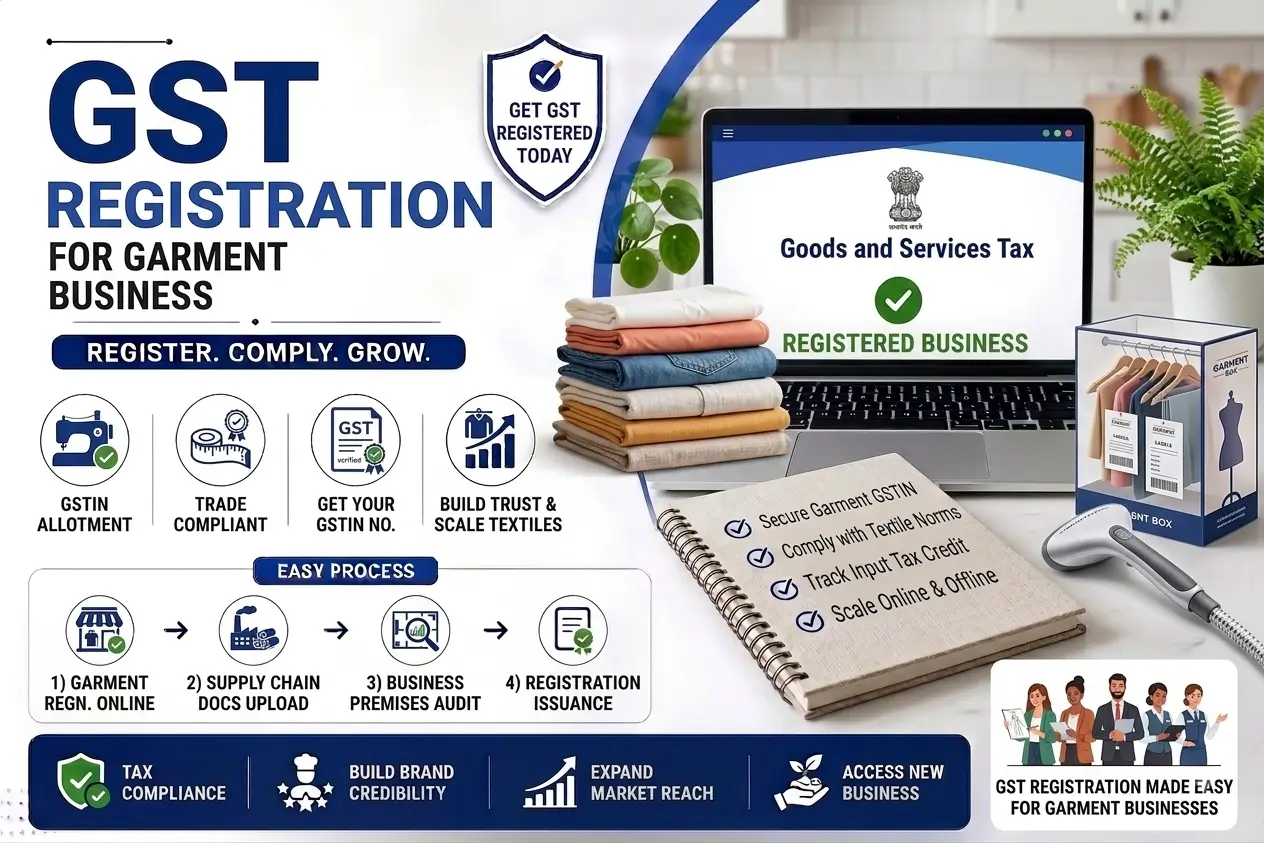 GST Registration for Garment Business & Clothing Store - SetupFiling.in GST Registration for Garment Business and Clothing Store