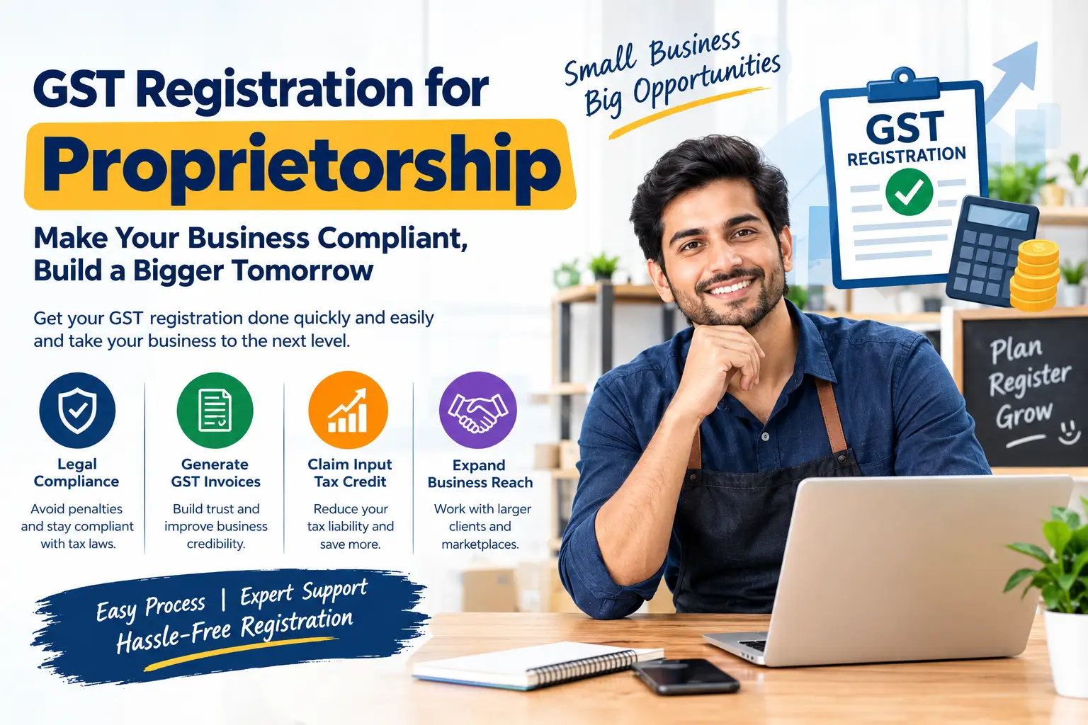 GST registration for proprietorship in India