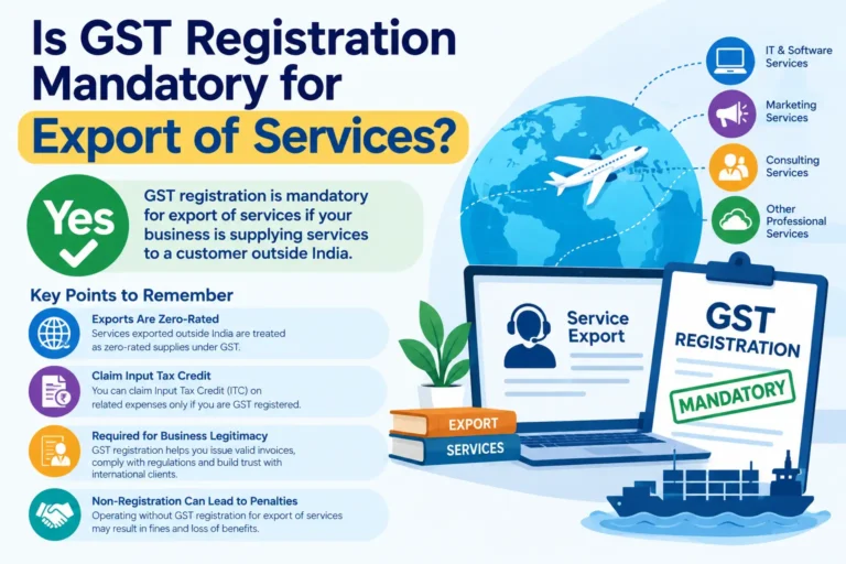 Is GST registration mandatory for export of services in India
