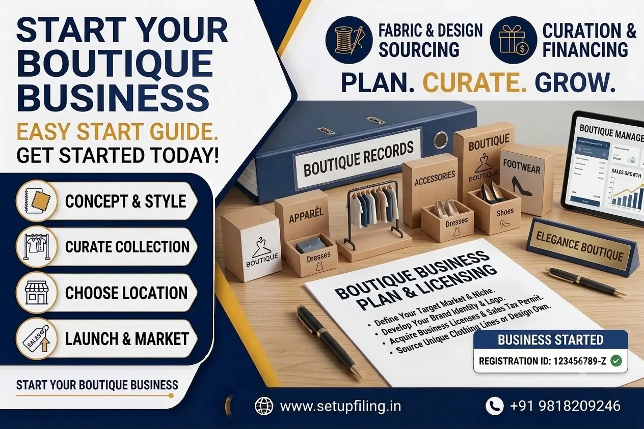 How to start a boutique business in India &mdash; registration, licensing and setup guide