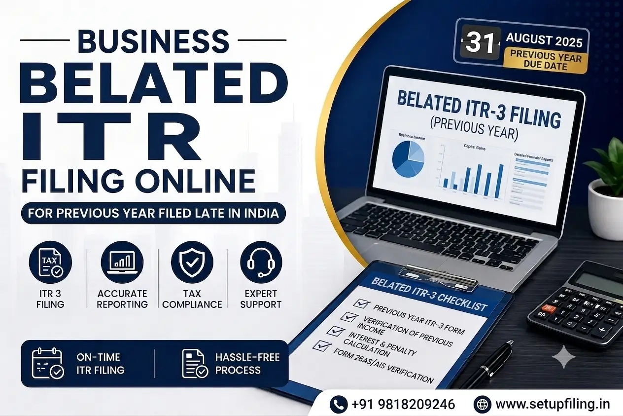 ITR filing for previous year online in India