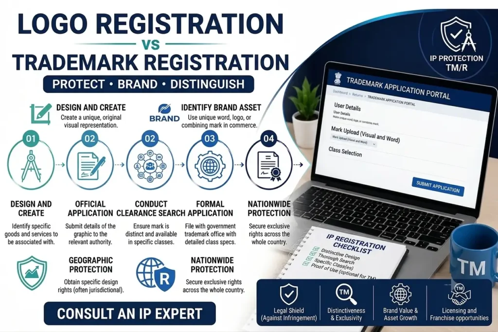 Logo registration vs trademark registration in India