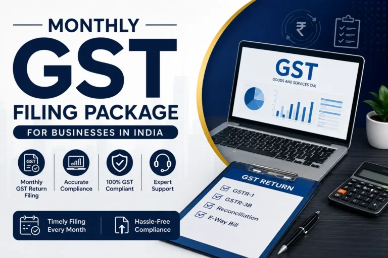 Monthly GST Filing Package Pricing in India