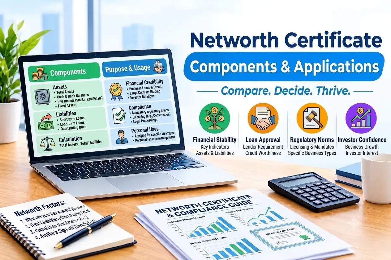 Net Worth Certificate in India: Documents & Process - SetupFiling.in Net worth certificate in India: documents, benefits and application process