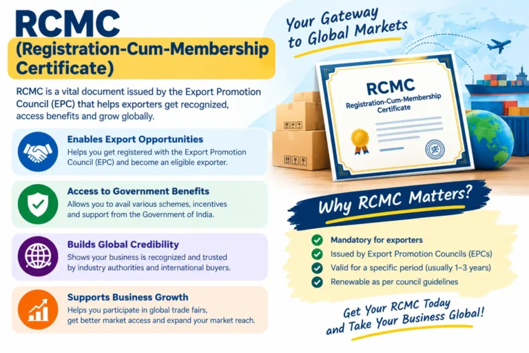 How to Choose the Right Export Promotion Council (EPC) for Your Product - SetupFiling.in RCMC Registration-Cum-Membership Certificate for exporters in India