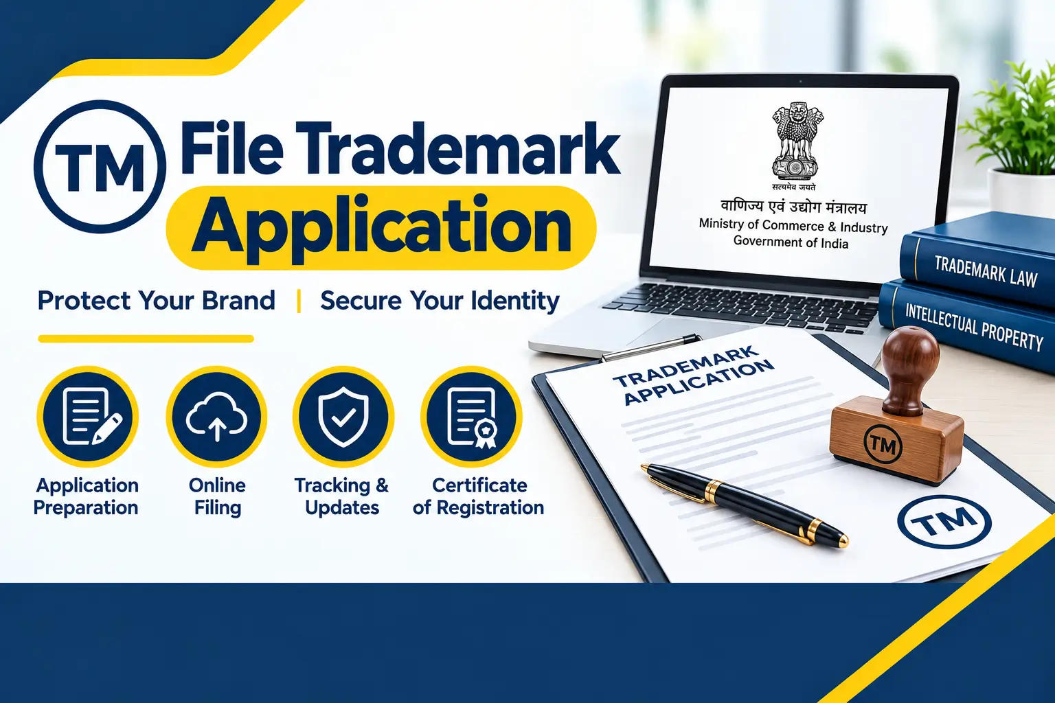 File Trademark Application in India – Process & Filing - SetupFiling.in File Trademark Application — Submit Form TM-A Online