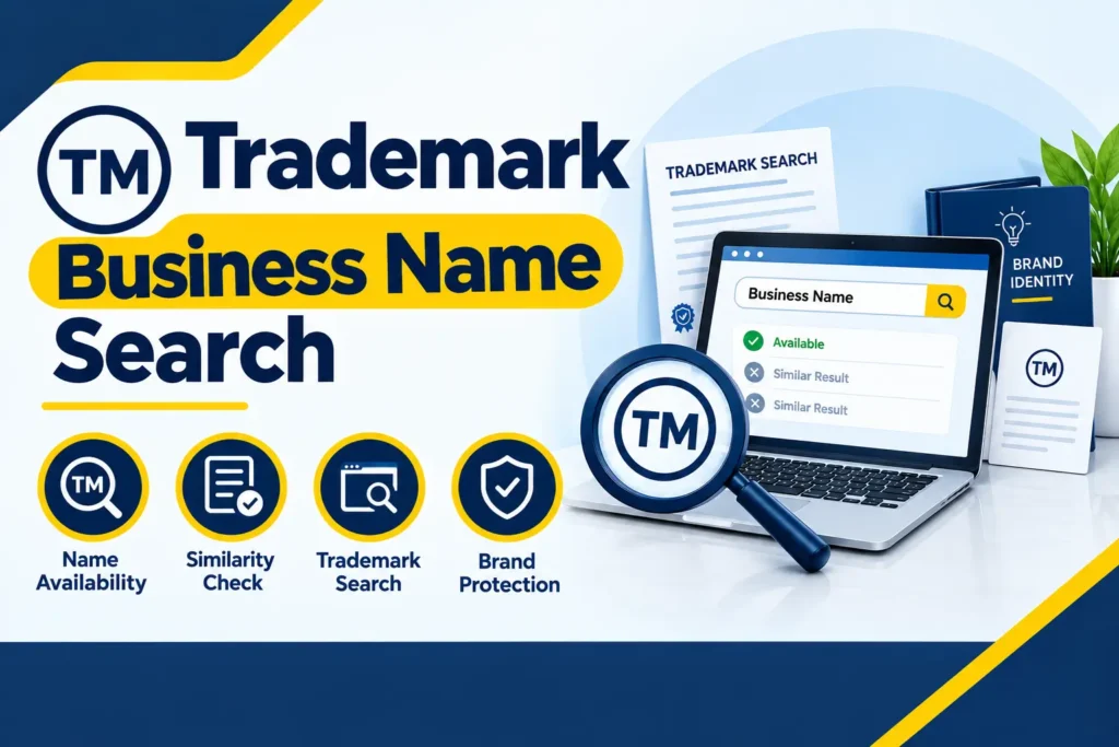 Trademark business name search online in India