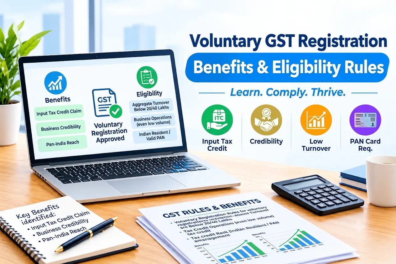 Voluntary GST registration benefits and eligibility rules