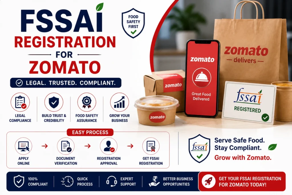 FSSAI Registration for Zomato Food Sellers