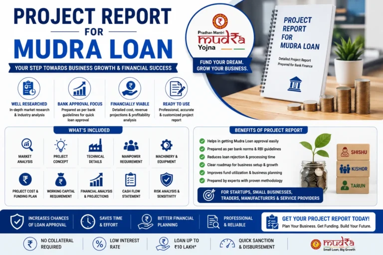 Project Report for Mudra Loan – Business Funding Report - SetupFiling.in Project Report for Mudra Loan