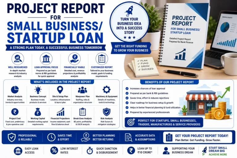 Project Report for Small Business/Startup Loan - SetupFiling.in Project Report for Small Business/Startup Loan