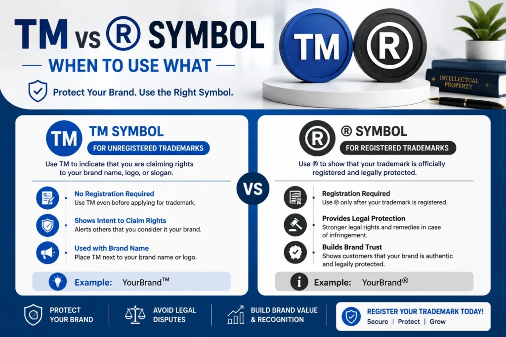 TM vs &reg; Symbol &ndash; When to Use What