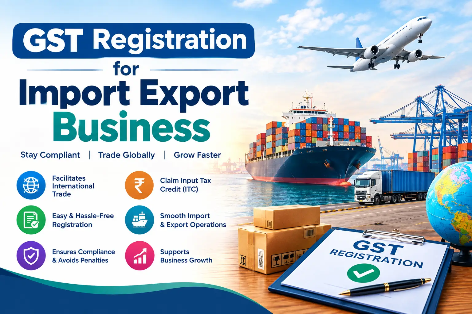 GST registration for import export business in India