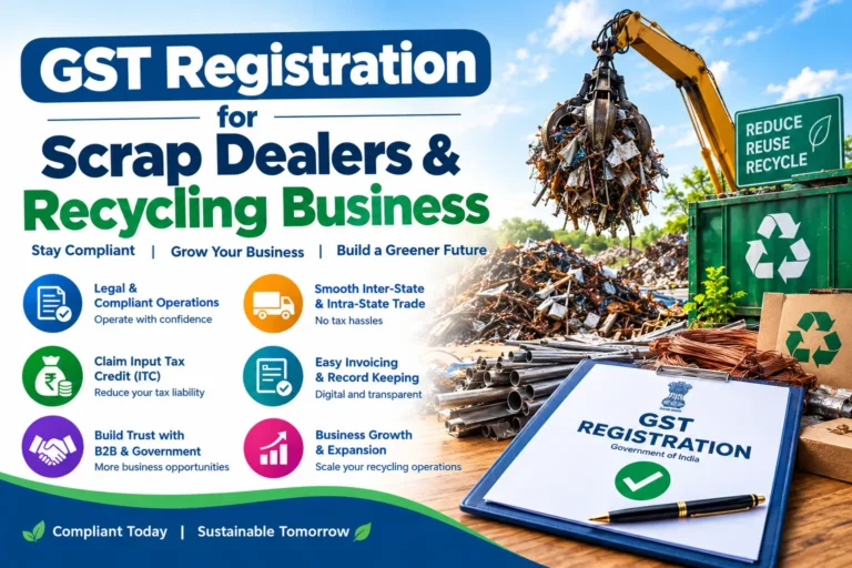 GST Registration for Scrap Dealers and Recycling Business in India