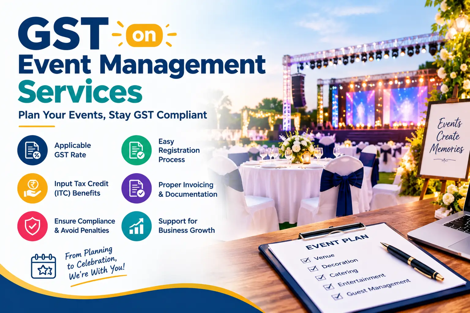GST on event management services in India