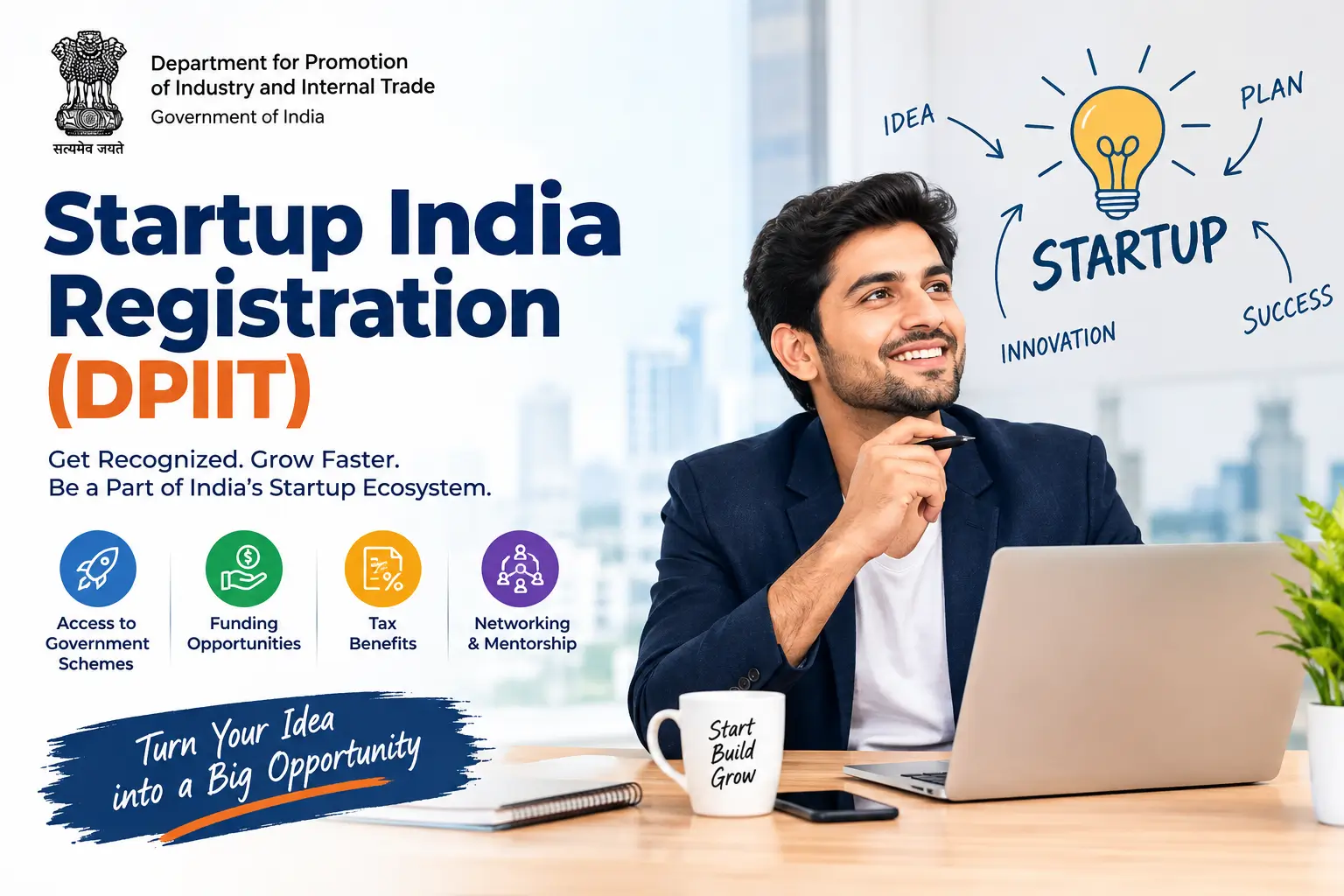 Startup India Registration (DPIIT Registration) - SetupFiling.in Startup India registration DPIIT recognition in India