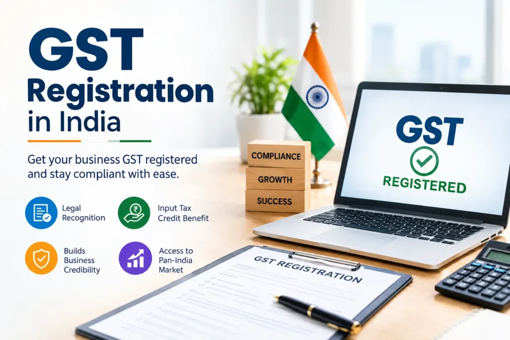GST registration in India for businesses and service providers