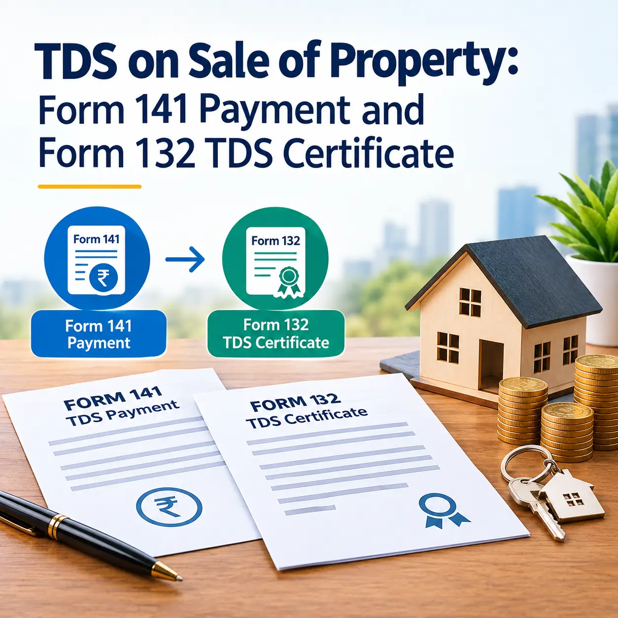 TDS on Sale of Property: Form 141 Payment and Form 132 TDS Certificate